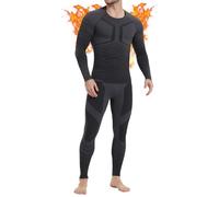 MEETWEE Biancheria Intima Termica Invernale da Uomo Intimo Termico Uomo Traspirante Asciugatura Rapida Set Autunno e Inverno attività Outdoor Uomo Sci Basket Running Warm Set