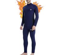 MEETWEE Biancheria Intima Termica Uomo Set,Traspirante Asciugatura Rapida Maniche Lunghe Sportiva Sets per Ciclismo e Lo Allenamento Sci Corsa