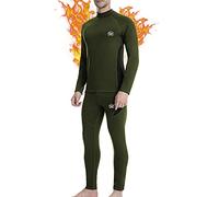 MEETWEE Biancheria Intima Termica Uomo Set,Traspirante Asciugatura Rapida Maniche Lunghe Sportiva Sets per Ciclismo e Lo Allenamento Sci Corsa
