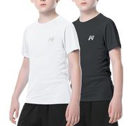 MEETWEE Boy Girl Rash Vest Short Sleeve Costumi da Bagno Rash Guard Top Sun UV Protection UPF 50+ Costumi da Bagno Kid