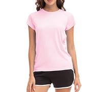MEETWEE Camicie da Donna T-Shirt a Maniche Corte Atletico Casual Top Quick Dry UPF 50+ Corsa Nuoto Surf Allenamento Yoga Sun Tee Shirt