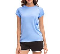 MEETWEE Camicie da Donna T-Shirt a Maniche Corte Atletico Casual Top Quick Dry UPF 50+ Corsa Nuoto Surf Allenamento Yoga Sun Tee Shirt