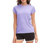 MEETWEE Camicie da Donna T-Shirt a Maniche Corte Atletico Casual Top Quick Dry UPF 50+ Corsa Nuoto Surf Allenamento Yoga Sun Tee Shirt