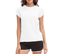 MEETWEE Camicie da Donna T-Shirt a Maniche Corte Atletico Casual Top Quick Dry UPF 50+ Corsa Nuoto Surf Allenamento Yoga Sun Tee Shirt