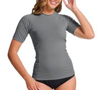 MEETWEE T-shirt da donna maniche corte Quick Dry UPF 50+ protezione UV per corsa, nuoto, surf, yoga