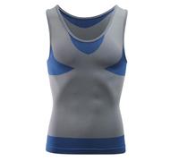 MEETWEE Canotta a Compressione da Uomo,Camicia Manica Corto Asciugatura Maglietta Senza Maniche Modellante e Snellente Body Shaper Tee Shirt Runnig Sportiva Fitness