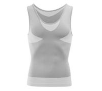 MEETWEE Canotta a Compressione da Uomo,Camicia Manica Corto Asciugatura Maglietta Senza Maniche Modellante e Snellente Body Shaper Tee Shirt Runnig Sportiva Fitness