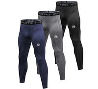 MEETWEE Leggings Uomo, Compressione Calzamaglia Baselayer Pantaloni Sportivo Tights for Gym Jogging Running