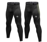 MEETWEE Leggings Uomo, Compressione Calzamaglia Baselayer Pantaloni Sportivo Tights for Gym Jogging Running