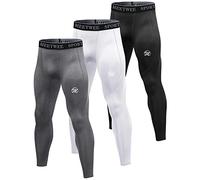 MEETWEE Leggings Uomo, Compressione Calzamaglia Baselayer Pantaloni Sportivo Tights for Gym Jogging Running