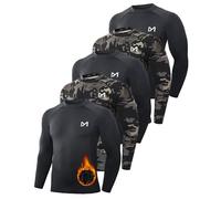 MEETWEE Maglia Termica Uomo, Maglia a Manica Lunga Compression Maglietta Biancheria Intima Sport T-Shirt Baselayer da Corsa Ciclismo Fitness
