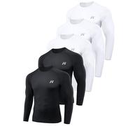 MEETWEE Maglietta Compressione Uomo Maglietta Compressione Uomo Traspirante da Asciugatura Rapida Manica Lunga Maglietta Palestra Compression Shirt Ciclismo Running Sportiva