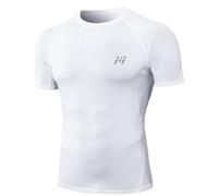 MEETWEE Maglietta Compressione Uomo Traspirante,Manica Lunga/Corta Palestra,Running,Ciclismo,Sport Intensi