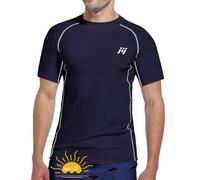 MEETWEE Maglietta da Uomo Rash Guard Rash Vest da Uomo a Maniche Lunghe,Protezione UV UPF 50+,ad Asciugatura Rapida,per Nuoto,Surf,Sport Acquatici