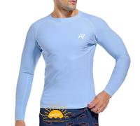 MEETWEE Maglietta da Uomo Rash Guard Rash Vest da Uomo a Maniche Lunghe,Protezione UV UPF 50+,ad Asciugatura Rapida,per Nuoto,Surf,Sport Acquatici
