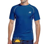 MEETWEE Maglietta da Uomo Rash Guard Rash Vest da Uomo a Maniche Lunghe,Protezione UV UPF 50+,ad Asciugatura Rapida,per Nuoto,Surf,Sport Acquatici