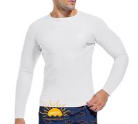 MEETWEE Maglietta da Uomo Rash Guard Rash Vest da Uomo a Maniche Lunghe,Protezione UV UPF 50+,ad Asciugatura Rapida,per Nuoto,Surf,Sport Acquatici