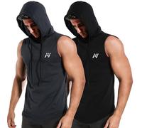 MEETWEE Maglietta Uomo Canotta Senza Maniche & Maglia a Maniche Lunghe Uomo Asciugatura Rapida per Running Fitness