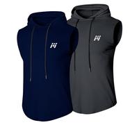 MEETWEE Maglietta Uomo Canotta Senza Maniche & Maglia a Maniche Lunghe Uomo Asciugatura Rapida per Running Fitness