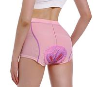 MEETWEE Pantaloncini da Ciclismo da Donna, 4D Gel Imbottiti Intimo Pantaloncini da Bici Antiscivolo Intimo MTB da Ciclismo Donna Traspirante Pantaloncini Corti da Ciclismo