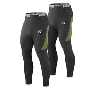MEETWEE Pantalone Termico Uomo Inverno Imbottito in Pile Strato Base per Sci e Trekking