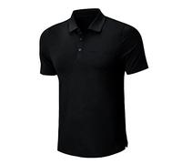 MEETWEE Polo T-Shirt a Maniche Corte da Golf da Uomo Tennis Basic Sport a Maniche Corte all'aperto Traspirante con Bottoni della Tasca sul Petto Estate