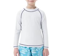 MEETWEE Ragazzi Che Nuotano a Manica Corta/Lunga Camicia Bambini Che Nuotano UV Tshirt Bambini Che Nuotano Camicia RashVest Surfing Tshirt Asciugatura Rapida Spiaggia Camicia Watersport Top
