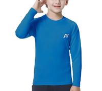 MEETWEE Ragazzi Rash Guard - Maglietta Nuoto Manica Lunga UV Protezione, UPF50+ Costume da Bagno per Bambini per Surf Beach Pool