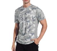 MEETWEE Rash Guards Uomo, Manica Corta Maglietta Sportiva Maglia Protettiva Anti UV Magliette Sportive T-Shirt Short Sleeve Piscina Running, Protezione Solare UPF 50+