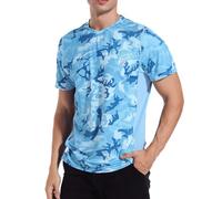 MEETWEE Rash Guards Uomo, Manica Corta Maglietta Sportiva Maglia Protettiva Anti UV Magliette Sportive T-Shirt Short Sleeve Piscina Running, Protezione Solare UPF 50+
