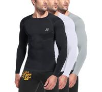 MEETWEE Rashguard Uomo a Maniche Lunghe,Maglia da Bagno con Protezione UV UPF 50+,Asciugatura Rapida e Tessuto Compressivo Traspirante per Surf