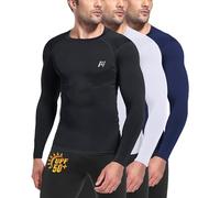 MEETWEE Rashguard Uomo a Maniche Lunghe,Maglia da Bagno con Protezione UV UPF 50+,Asciugatura Rapida e Tessuto Compressivo Traspirante per Surf