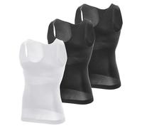 MEETYOO Canotta a Compressione da Uomo,Camicia Compressione Manica Lunga Asciugatura Maglietta Senza Maniche Modellante e Snellente Body Shaper Tee Shirt Runnig Sportiva Fitness