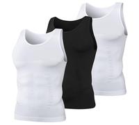 MEETYOO Canotte Uomo T-Shirt, Nero+Bianco, M Men's