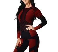 MEETYOO Intimo Termico Donna Traspirante Set Pantaloni e Maglia Termica Donna Biancheria Intima Termica per Sci Sport Elastica e Asciugatura Rapida