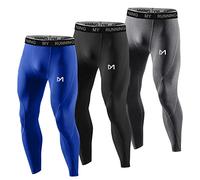 MEETYOO Leggings Uomo, Calzamaglie Sportive Pantaloni Fitness Compressione Baselayer per Jogging Ciclismo Running