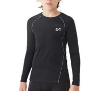 MEETYOO Maglia a Compressione per Ragazzi Lunga Camicie a Compressione per Bambini Maglietta Intima Sportiva Base Layer Traspirante ad Asciugatura Rapida Adatto per Corsa,Palestra,Basket,Calcio
