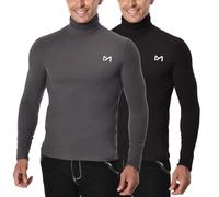 MEETYOO Maglia Termica Uomo, Maglia a Manica Lunga Compression Maglietta Biancheria Intima Sport T-Shirt Baselayer da Corsa Ciclismo Fitness