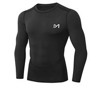 MEETYOO Maglietta Compressione Uomo – T-shirt Sportiva Maniche Lunghe per Corsa, Ciclismo e Fitness