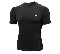 MEETYOO Maglietta Compressione Uomo, Maglie Maniche Lunghe/Corta T Shirt Sportiva per Corsa Ciclismo Fitness