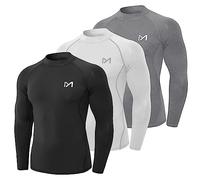 MEETYOO Maglietta Compressione Uomo,Uomo Maglie Maniche Corta/Lunghe T Shirt Sportiva per Corsa Ciclismo Fitness