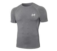 MEETYOO Maglietta Compressione Uomo,Uomo Maglie Maniche Corta/Lunghe T Shirt Sportiva per Corsa Ciclismo Fitness