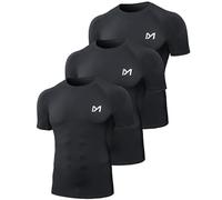 MEETYOO Maglietta Uomo, Maglia a Manica Corta Compressione T Shirt Sportiva per Corsa Ciclismo Fitness