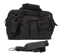 MEEVINWH Borsa Attrezzi per Tecnici Professionisti, Resistente Tessuto Oxford 600D, Tasche Multiple, Apertura con Telaio in Metallo, Ideale per Campeggio, Manutenzione Auto, (12 pollici)
