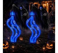 MEEVINWH Halloween Soul Harvester Animated Garden Light, Glowing Ghost
