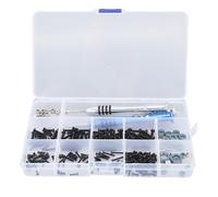 MEEVINWH Kit di attrezzi per auto RC 1/18, cacciaviti esagonali, viti e cuscinetti in metallo, scatola di plastica per manutenzione e riparazione