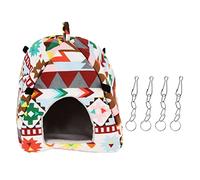 MEEVINWH Letto a grotta sospeso Letto a gabbia a scomparsa piccolo e caldo sospeso per criceti e porcellini d'India