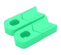 MEEVINWH Protezione per manovella per bicicletta, 4 pezzi, tappi per pedaliera in silicone DH FR AM XC, copri stivali per braccio a manovella (verde)