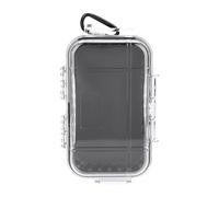MEEVINWH Scatola portaoggetti in acciaio inossidabile ABS resistente per strumenti EDC, design compatto con cuscinetto interno in gomma rimovibile, custodia ermetica per chiavi e telefono, leggera e