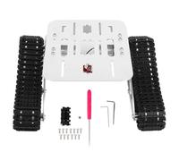 MEEVINWH Telaio per serbatoio robot, lega di alluminio di alta qualità, base per progetti fai-da-te, per robotica, motore a doppia azionamento, struttura durevole, funzionamento (Versione assemblata)